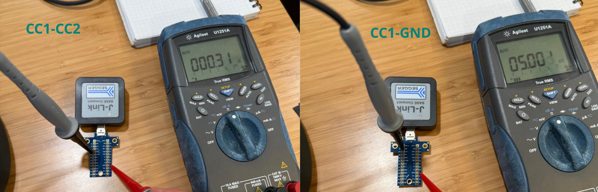 Testing J-Link pull downs