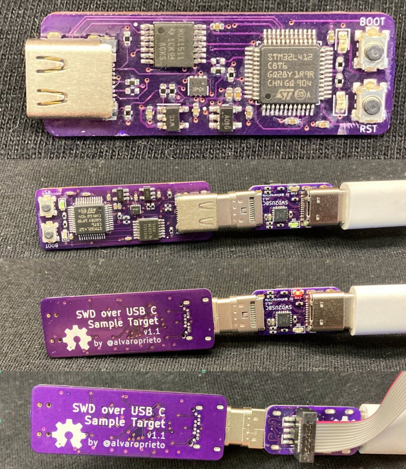 SWD over USB-C Sample Target v1.1