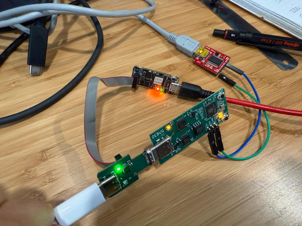 BlackMagic Probe Connected to Sample Target Over SWD2USB C