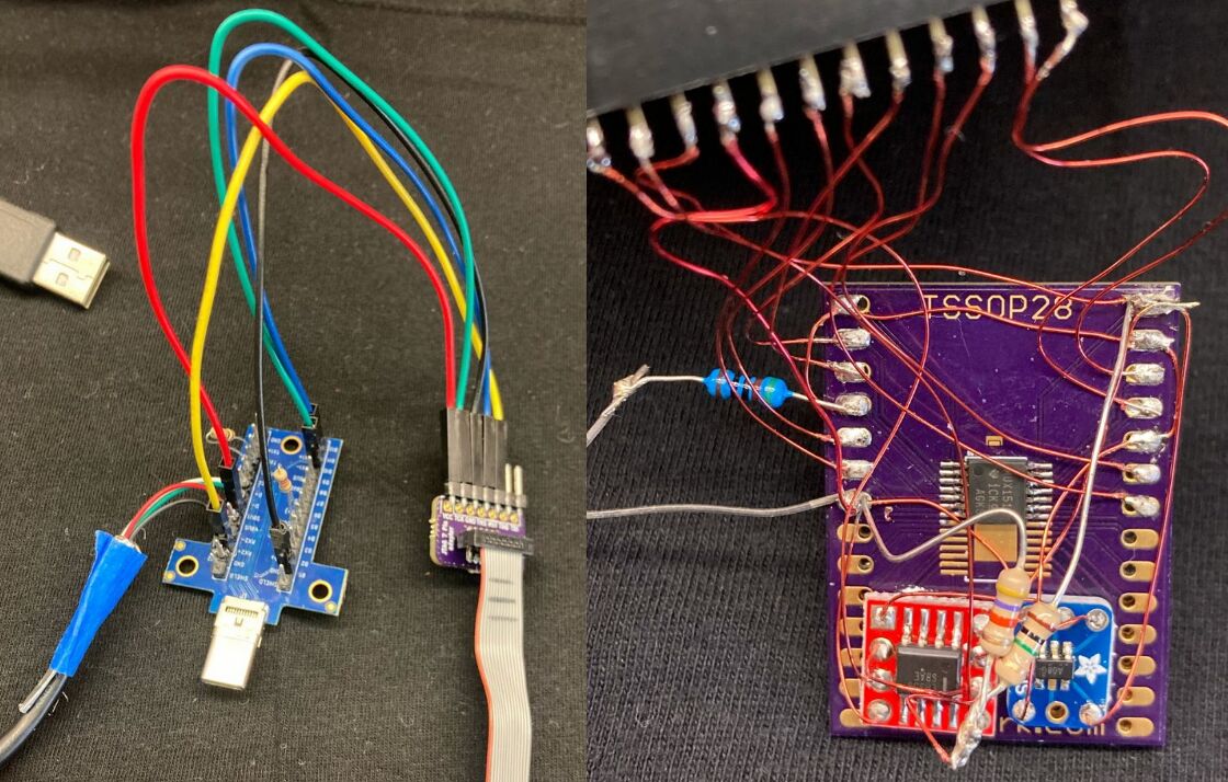 USB-C Plug Breakout Board and Mux/Comparator Test Setup